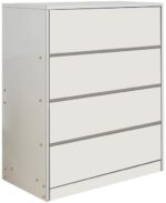 Συρταριέρα Kuanger pakoworld mdf σε λευκή απόχρωση 80x40x89εκ
