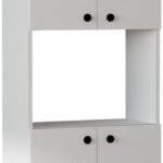 Στήλη Guzel pakoworld σε λευκή απόχρωση 60x31.4x140εκ