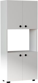 Στήλη Guzel pakoworld σε λευκή απόχρωση 60x31.4x140εκ