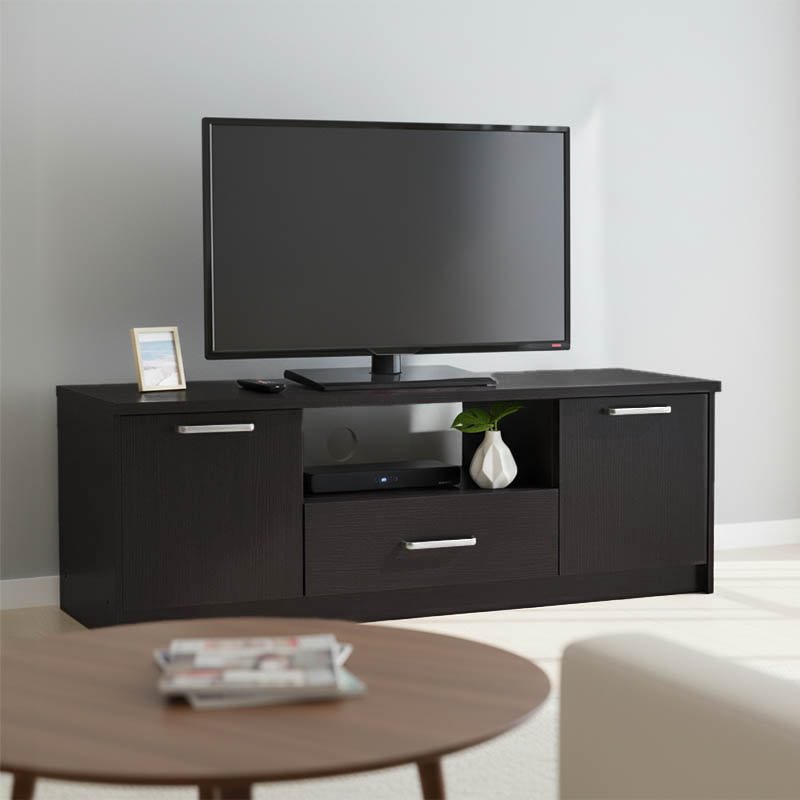 123-000042 Έπιπλο τηλεόρασης OLYMPUS pakoworld χρώμα wenge 144x39x50,5εκ - Image 1
