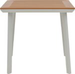 Τραπεζαρία Synergy-Clutch σετ 3τεμ pakoworld λευκό αλουμίνιο και plywood σε φυσικό χρώμα 80x80x74εκ - Image 4