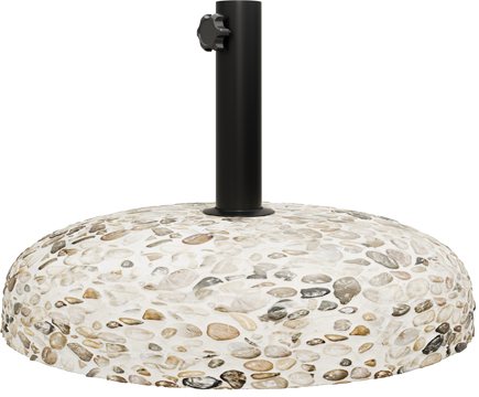 218-000020 Βάση ομπρέλας Nimbus pakoworld τσιμέντο ψηφιδωτή 15kg Φ35εκ - Image 1