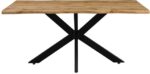 Tραπέζι Gilman pakoworld MDF sonoma-μαύρο 150x90x75εκ - Image 3