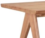 Τραπεζαρία Winslow pakoworld σετ 7τεμ ξύλο rubberwood σε ανοιχτό καρυδί απόχρωση 160x85x75εκ - Image 6