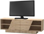Έπιπλο τηλεόρασης Stevie pakoworld sonoma 160x40x50εκ - Image 2