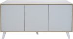 Μπουφές Billie pakoworld sonoma-γκρι 149x40x77εκ - Image 3