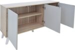 Μπουφές Billie pakoworld sonoma-γκρι 149x40x77εκ - Image 4