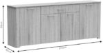Μπουφές Kinley pakoworld sonoma 210x40x82εκ - Image 5