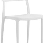 Καρέκλα Amvroan στοιβαζόμενη pakoworld με UV protection λευκό pp 51x49x79.5εκ