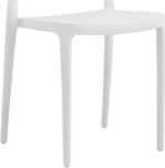 Καρέκλα Amvroan στοιβαζόμενη pakoworld με UV protection λευκό pp 51x49x79.5εκ - Image 4