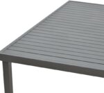 Τραπέζι Kliton pakoworld αλουμινίου ανθρακί 150x80x74εκ - Image 5