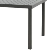 Τραπέζι Kliton pakoworld αλουμινίου ανθρακί 150x80x74εκ - Image 6