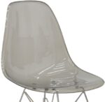 Καρέκλα Adelle pakoworld PP διάφανο γκρι-inox πόδι 46x55x81εκ - Image 5