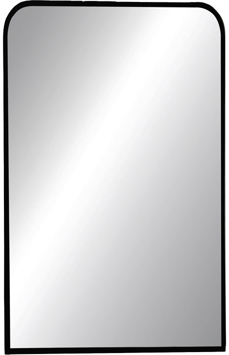 298-000023 Καθρέπτης Classy pakoworld μαύρο αλουμίνιο 50x2.5x80εκ - Image 1