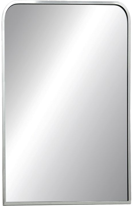 298-000024 Καθρέπτης Classy pakoworld ασημί αλουμίνιο 50x2.5x80εκ - Image 1