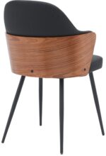 Καρέκλα Marci pakoworld μαύρο pu-πόδι μαύρο μέταλλο 58x58x91εκ - Image 2