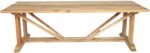 Τραπέζι Smarious pakoworld teak ξύλο σε φυσική απόχρωση 250x100x78εκ - Image 2