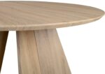 Τραπέζι Bibble pakoworld MDF σε φυσική απόχρωση Φ120x76εκ - Image 4