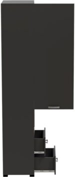 Βιτρίνα-στήλη Toscana pakoworld σε ανθρακί απόχρωση 50x42x222.5εκ - Image 5