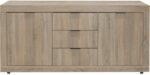 Μπουφές Doha pakoworld σε sonoma απόχρωση 180x45x80.5εκ - Image 4