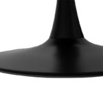 Tραπέζι Balou pakoworld mdf σε μαύρη απόχρωση Φ80x73εκ - Image 4