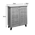 Παπουτσοθήκη-ντουλάπι Mantam pakoworld 12 ζεύγων sonoma 78x34x87εκ - Image 6