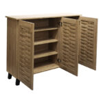 Παπουτσοθήκη-ντουλάπι Mantam pakoworld 16 ζεύγων sonoma 115.5x34x87εκ - Image 2
