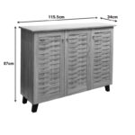 Παπουτσοθήκη-ντουλάπι Mantam pakoworld 16 ζεύγων sonoma 115.5x34x87εκ - Image 6