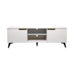 Έπιπλο τηλεόρασης Kemvio pakoworld  sonoma-λευκό 120x38x44εκ - Image 4