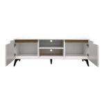 Έπιπλο τηλεόρασης Kemvio pakoworld  sonoma-λευκό 150x38x44εκ - Image 5