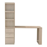 Γραφείο με βιβλιοθήκη Cliner pakoworld sonoma 140x50x180εκ - Image 3