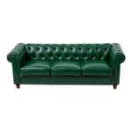 Kαναπές τριθέσιος τ. Chesterfield pakoworld pu κυπαρισσί 203x84x67εκ - Image 4