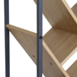 Βιβλιοθήκη Orunta pakoworld oak- μαύρο μέταλλο 40x26.5x125εκ - Image 4