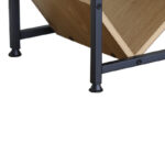 Βιβλιοθήκη Orunta pakoworld oak- μαύρο μέταλλο 40x26.5x125εκ - Image 5