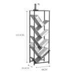 Βιβλιοθήκη Orunta pakoworld oak- μαύρο μέταλλο 40x26.5x125εκ - Image 6