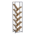 Βιβλιοθήκη Orunta pakoworld oak- μαύρο μέταλλο 40x26.5x150εκ - Image 2