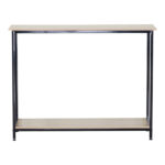 Κονσόλα Shima pakoworld oak- μαύρο μέταλλο 106x35x81εκ - Image 2