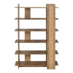 Βιβλιοθήκη Oslo pakoworld sonoma 100x32x146.5εκ - Image 3