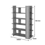Βιβλιοθήκη Oslo pakoworld sonoma 100x32x146.5εκ - Image 4