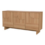 Μπουφές Jenfia pakoworld mdf σε φυσική απόχρωση 150x39x75,5εκ - Image 2
