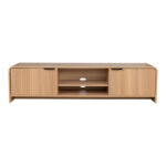 Έπιπλο τηλεόρασης Anfen pakoworld mdf σε φυσική απόχρωση 160x39x40,5εκ - Image 4