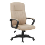 Καρέκλα γραφείου διευθυντή Roby pakoworld pu cappuccino 60x70x102-110εκ - Image 2