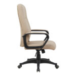 Καρέκλα γραφείου διευθυντή Roby pakoworld pu cappuccino 60x70x102-110εκ - Image 4