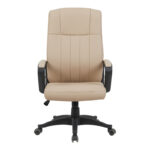 Καρέκλα γραφείου διευθυντή Roby pakoworld pu cappuccino 60x70x102-110εκ - Image 5