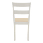 Καρέκλα Dallan pakoworld rubberwood λευκό 40x47.5x89εκ - Image 6