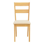 Καρέκλα Dallan pakoworld rubberwood σε φυσική απόχρωση 40x47.5x89εκ - Image 4