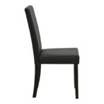 Καρέκλα Zeben pakoworld μαύρο PU με πόδι μαύρο rubberwood 43,5x55,5x93,5εκ - Image 3