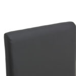 Καρέκλα Zeben pakoworld μαύρο PU με πόδι μαύρο rubberwood 43,5x55,5x93,5εκ - Image 6