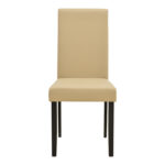 Καρέκλα Zeben pakoworld εκρού PU με πόδι μαύρο rubberwood 43,5x55,5x93,5εκ - Image 4