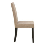 Καρέκλα Zeben pakoworld μπεζ ύφασμα με πόδι μαύρο rubberwood 43,5x55,5x93,5εκ - Image 3